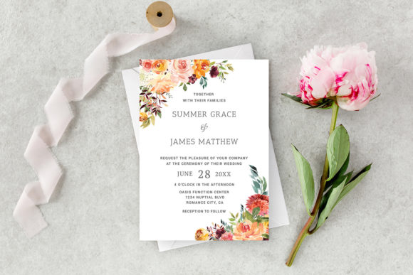 Download Romantic Floral Earthy Wedding Template - Wedding Collection