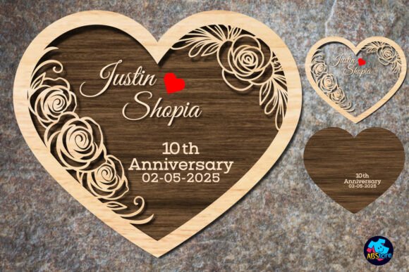 Download Wedding Anniversary Love Shape Laser Cut - Wedding Collection