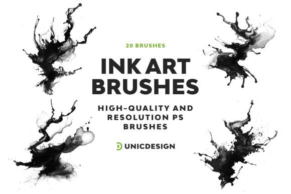 Download Ink Art Photoshop Brushes - Ink Collection