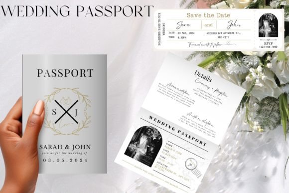 Download Wedding Passport Invitation Template - Wedding Collection