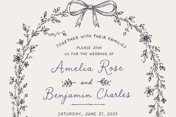 Download Whimsical Cottagecore Wedding Invitation - Wedding Collection